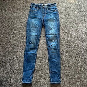 Levi's Mid Wash, High Rise Skinny Jeans - Size 27